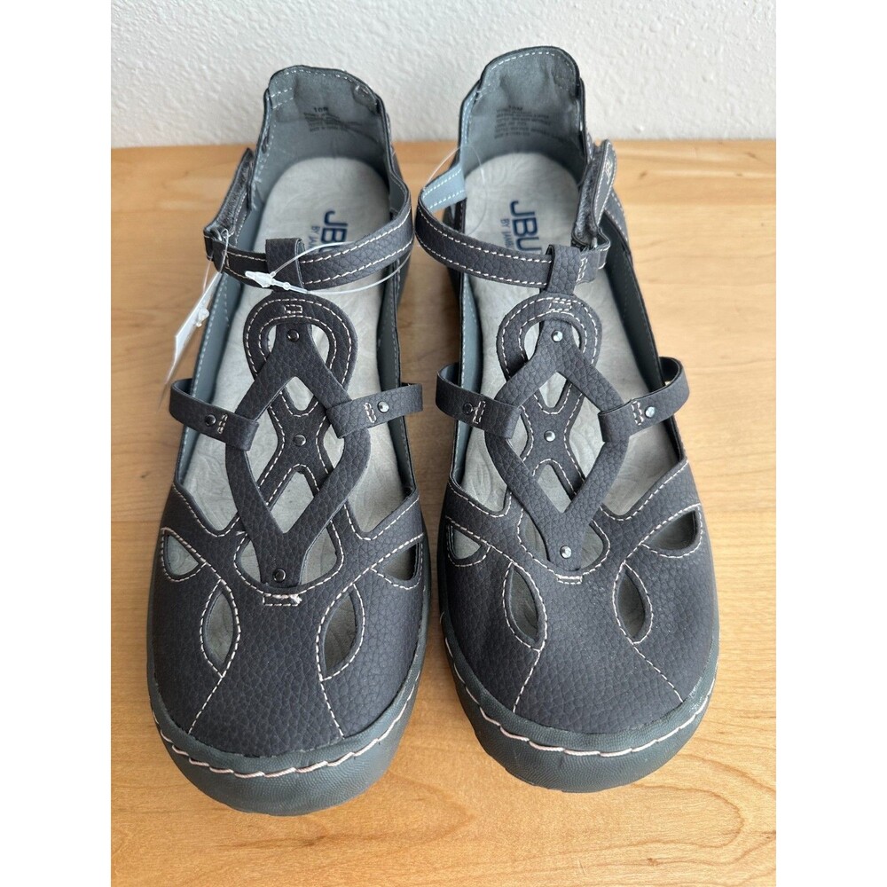 JBU by Jambu Women’s Sydney Flats Gray Memory Foam Comfort Shoes Size 10M NWT